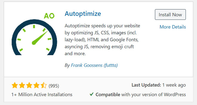 Autoptimize - Minificar CSS, HTML y JavaScript